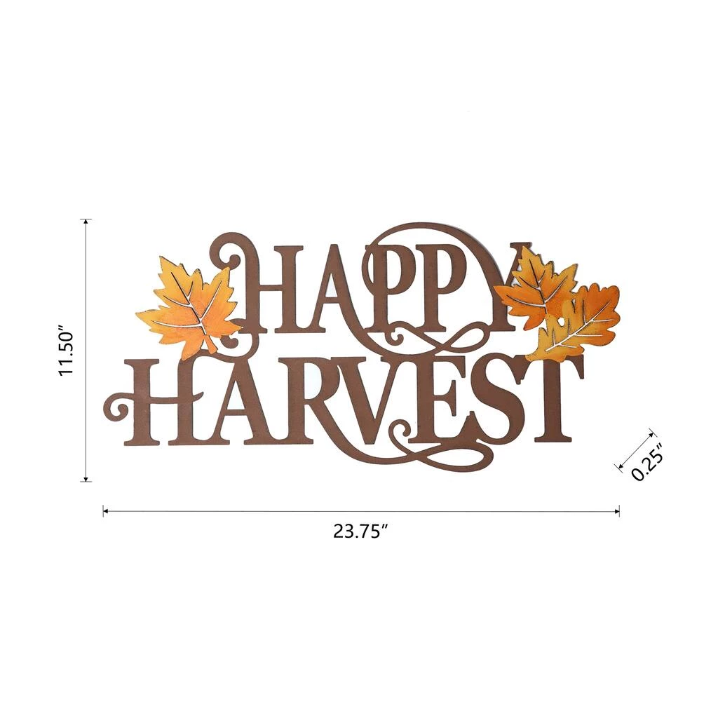 Best Sale π Glitzhome® 24" Metal "HAPPY HARVEST" Wall Décor π 10 Best Sale π Glitzhome® 24" Metal "HAPPY HARVEST" Wall Décor π - Image 8