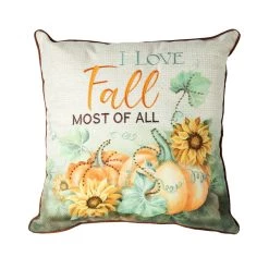 New π₯° Glitzhome® 20" Fall Embroidered Pumpkin Pillow π§¨