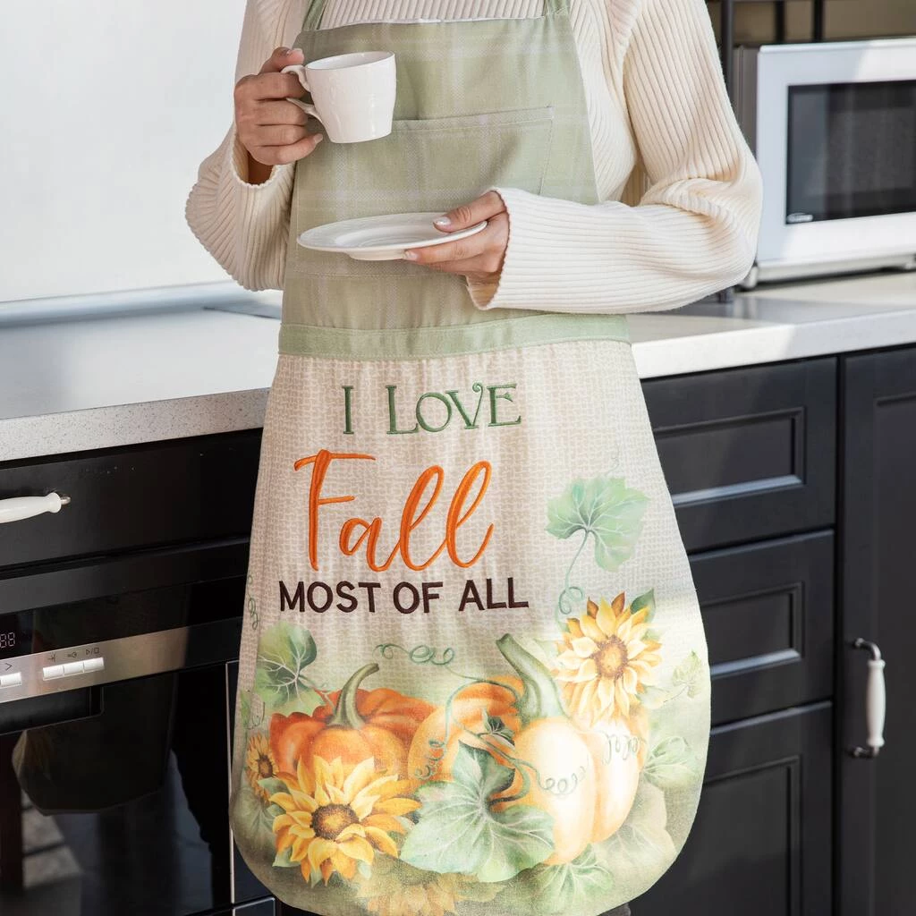 Hot Sale π₯ Glitzhome® 32" Fall Pumpkin Apron π 5 Hot Sale π₯ Glitzhome® 32" Fall Pumpkin Apron π - Image 3