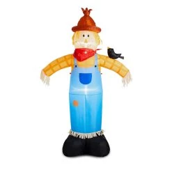 Buy 🌟 Glitzhome® 9ft. Lighted Inflatable Scarecrow Décor ⭐