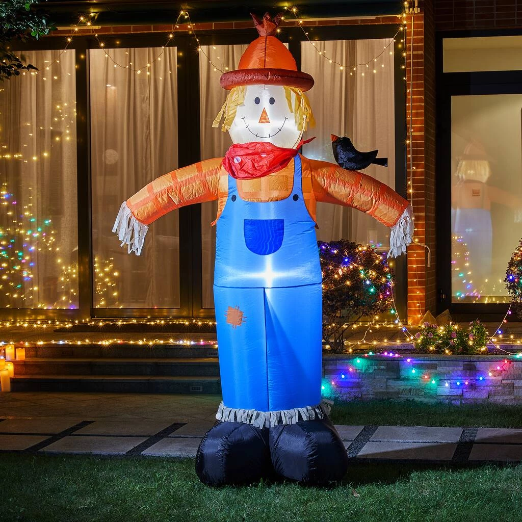 Buy π Glitzhome® 9ft. Lighted Inflatable Scarecrow Décor β 4 Buy π Glitzhome® 9ft. Lighted Inflatable Scarecrow Décor β - Image 2