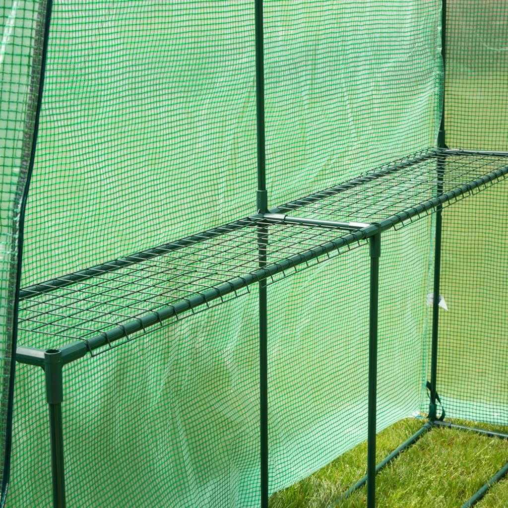 Best Sale π€© Glitzhome® 6.2ft. Walk-in 2-Tier 4 Shelf Greenhouse 𧨠8 Best Sale π€© Glitzhome® 6.2ft. Walk-in 2-Tier 4 Shelf Greenhouse 𧨠- Image 6