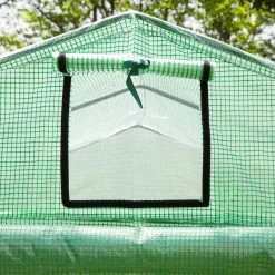 New 🎉 Glitzhome® 8.2ft. Wide Walk-In 3-Tier 15 Shelf Greenhouse 🌟 -Glitzhome Sales D644673S 5