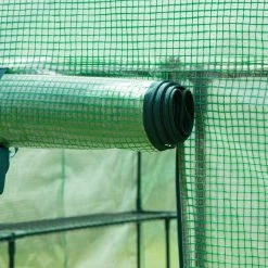 New 🎉 Glitzhome® 8.2ft. Wide Walk-In 3-Tier 15 Shelf Greenhouse 🌟 -Glitzhome Sales D644673S 6