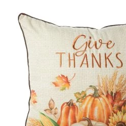 Top 10 ⌛ Glitzhome® 18" 👪 Thanksgiving Embroidered Pillow 👏 -Glitzhome Sales D645651S 5