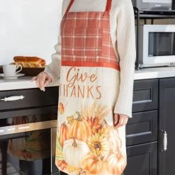 Best reviews of ⌛ Glitzhome® 32" 👪 Thanksgiving Printed Apron 🌟 -Glitzhome Sales D645652S 3