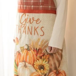Best reviews of ⌛ Glitzhome® 32" 👪 Thanksgiving Printed Apron 🌟 -Glitzhome Sales D645652S 4