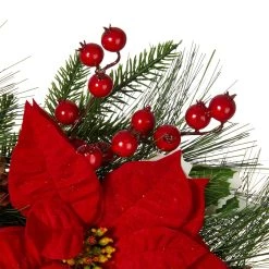 Wholesale ✔️ Glitzhome® 24" Pre-Lit Poinsettia & Pinecone Wreath 🥰 15 Wholesale ✔️ Glitzhome® 24" Pre-Lit Poinsettia & Pinecone Wreath 🥰 -Glitzhome Sales D652253S 5