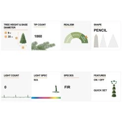 Best deal ⌛ Glitzhome® 9ft. Unlit Silver Tinsel Artificial ❄ Christmas Tree ⭐ -Glitzhome Sales D652270S 6