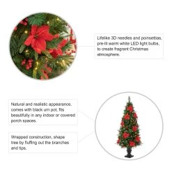 Flash Sale β€οΈ Glitzhome® 2 Pack 5ft. Pre-Lit Pine Artificial π Christmas Porch Tree, Warm White LED Lights π― 15 Flash Sale β€οΈ Glitzhome® 2 Pack 5ft. Pre-Lit Pine Artificial π Christmas Porch Tree, Warm White LED Lights π― -Glitzhome Sales D652272S 6