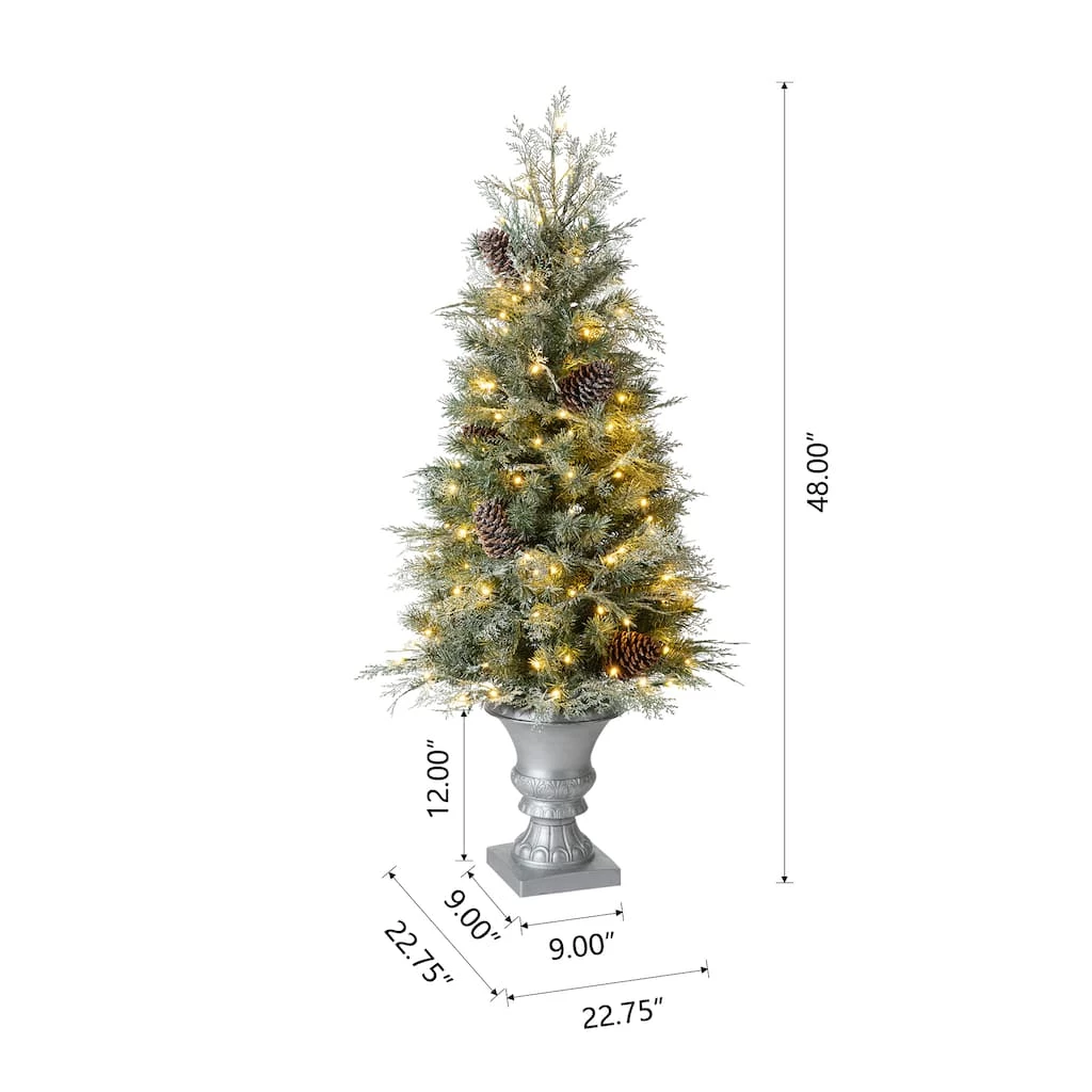 Promo π Glitzhome® 4ft. Pre-Lit Pine Artificial π Christmas Porch Tree, Warm White LED Lights βοΈ 9 Promo π Glitzhome® 4ft. Pre-Lit Pine Artificial π Christmas Porch Tree, Warm White LED Lights βοΈ - Image 7