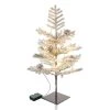 Flash Sale ⭐ Glitzhome® 2ft. Pre-Lit Upward Wrapped Flocked Pine Artificial 🎅 Christmas Table Tree, Warm White LED Lights 🤩