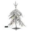 Cheap 😍 Glitzhome® 2ft. Pre-Lit Downward Wrapped Flocked Pine Artificial 🎁 Christmas Table Tree, Warm White LED Lights 👍 -Glitzhome Sales D652287S 1