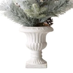 Top 10 🛒 Glitzhome® 2ft. Pre-Lit Flocked Pinecone & Berries Table Tree in Urn 😍 -Glitzhome Sales D652290S 6