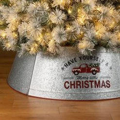Discount โค๏ธ Glitzhome® 40.5" ๐ Christmas Galvanized Metal Truck Tree Collar ๐ 12 Discount โค๏ธ Glitzhome® 40.5" ๐ Christmas Galvanized Metal Truck Tree Collar ๐ -Glitzhome Sales D652293S 3