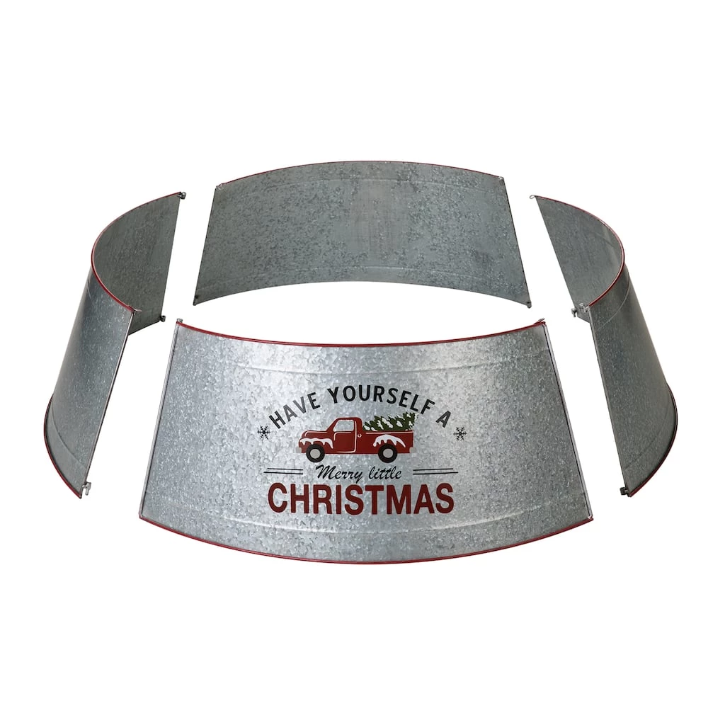 Discount โค๏ธ Glitzhome® 40.5" ๐ Christmas Galvanized Metal Truck Tree Collar ๐ 9 Discount โค๏ธ Glitzhome® 40.5" ๐ Christmas Galvanized Metal Truck Tree Collar ๐ - Image 7