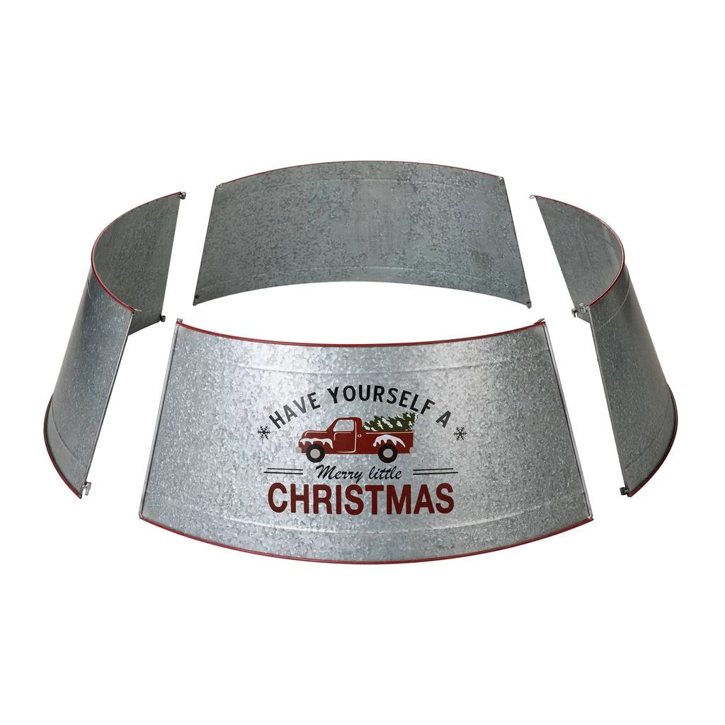 Discount โค๏ธ Glitzhome® 40.5" ๐ Christmas Galvanized Metal Truck Tree Collar ๐ 10 Discount โค๏ธ Glitzhome® 40.5" ๐ Christmas Galvanized Metal Truck Tree Collar ๐ - Image 8