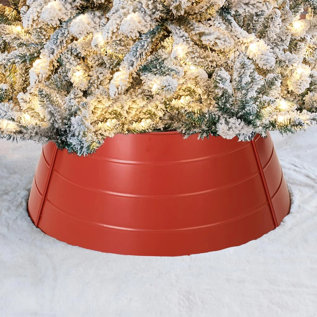 Top 10 π Glitzhome® 22" π Christmas Painted Red Metal Tree Collar π₯ 4 Top 10 π Glitzhome® 22" π Christmas Painted Red Metal Tree Collar π₯ - Image 2