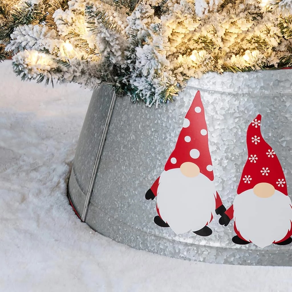 Deals π― Glitzhome® 26" π Christmas Galvanized Metal Gnomes Tree Collar β 5 Deals π― Glitzhome® 26" π Christmas Galvanized Metal Gnomes Tree Collar β - Image 3