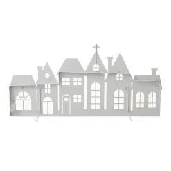 Coupon 👍 Glitzhome® 30" 🎄 Christmas Glittered Metal House Tree Collar with String Lights 👏 -Glitzhome Sales D652299S 7