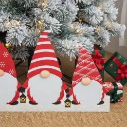 Promo π Glitzhome® 30" π Christmas Gnomes Metal Tree Collar π 13 Promo π Glitzhome® 30" π Christmas Gnomes Metal Tree Collar π -Glitzhome Sales D652300S 4
