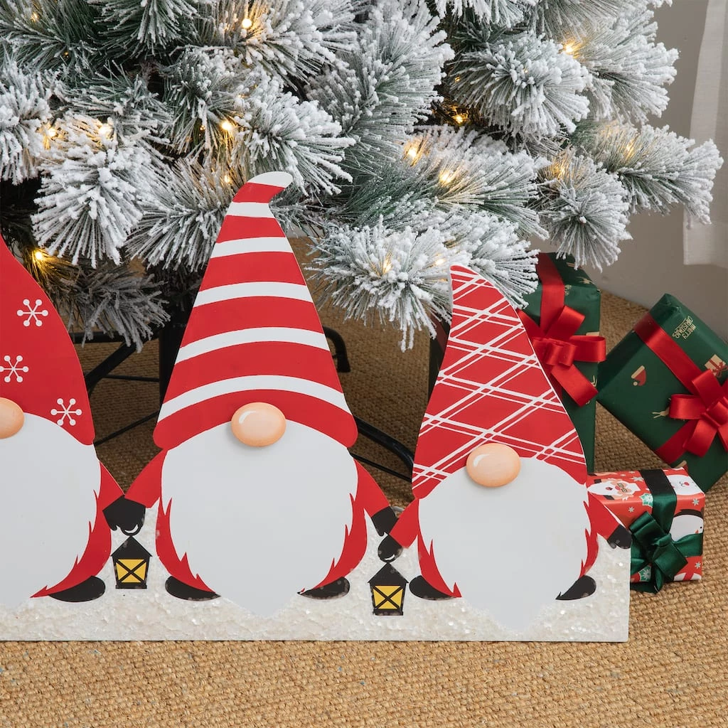 Promo π Glitzhome® 30" π Christmas Gnomes Metal Tree Collar π 6 Promo π Glitzhome® 30" π Christmas Gnomes Metal Tree Collar π - Image 4