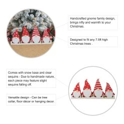 Promo π Glitzhome® 30" π Christmas Gnomes Metal Tree Collar π 15 Promo π Glitzhome® 30" π Christmas Gnomes Metal Tree Collar π -Glitzhome Sales D652300S 6