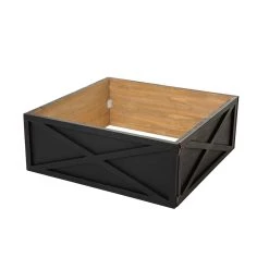 Cheapest π― Glitzhome® 32" Black Wooden Tree Collar π₯°