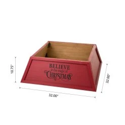 Cheap π₯° Glitzhome® 32" Red Trapezoid Believe in the Magic π Christmas Tree Collar π― 17 Cheap π₯° Glitzhome® 32" Red Trapezoid Believe in the Magic π Christmas Tree Collar π― -Glitzhome Sales D652307S 8