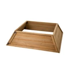 Wholesale 👏 Glitzhome® 40" Natural Wooden Trapezoid Farm Fresh ❄ Christmas Tree Collar ❤️ -Glitzhome Sales D652309S 6