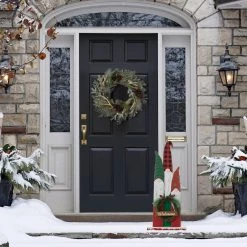 Cheap 🥰 Glitzhome® 34.75'' Wooden Gnome Family Porch Décor ⌛ -Glitzhome Sales D652323S 3