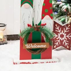 Cheap 🥰 Glitzhome® 34.75'' Wooden Gnome Family Porch Décor ⌛ -Glitzhome Sales D652323S 6