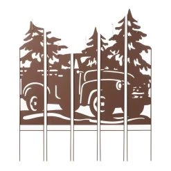 Discount 💯 Glitzhome® 40'' Metal Truck Farm Combo Yardstake 🥰 -Glitzhome Sales D652326S 5