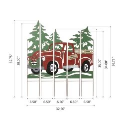 Discount 💯 Glitzhome® 40'' Metal Truck Farm Combo Yardstake 🥰 -Glitzhome Sales D652326S 6