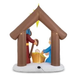 Flash Sale 👍 Glitzhome® 7ft. Lighted Inflatable Nativity Décor 🧨 -Glitzhome Sales D652336S 8