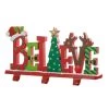 Deals ⌛ Glitzhome® 14.5'' BELIEVE Metal 🎅 Christmas Stocking Holder 😉 -Glitzhome Sales D652341S 1