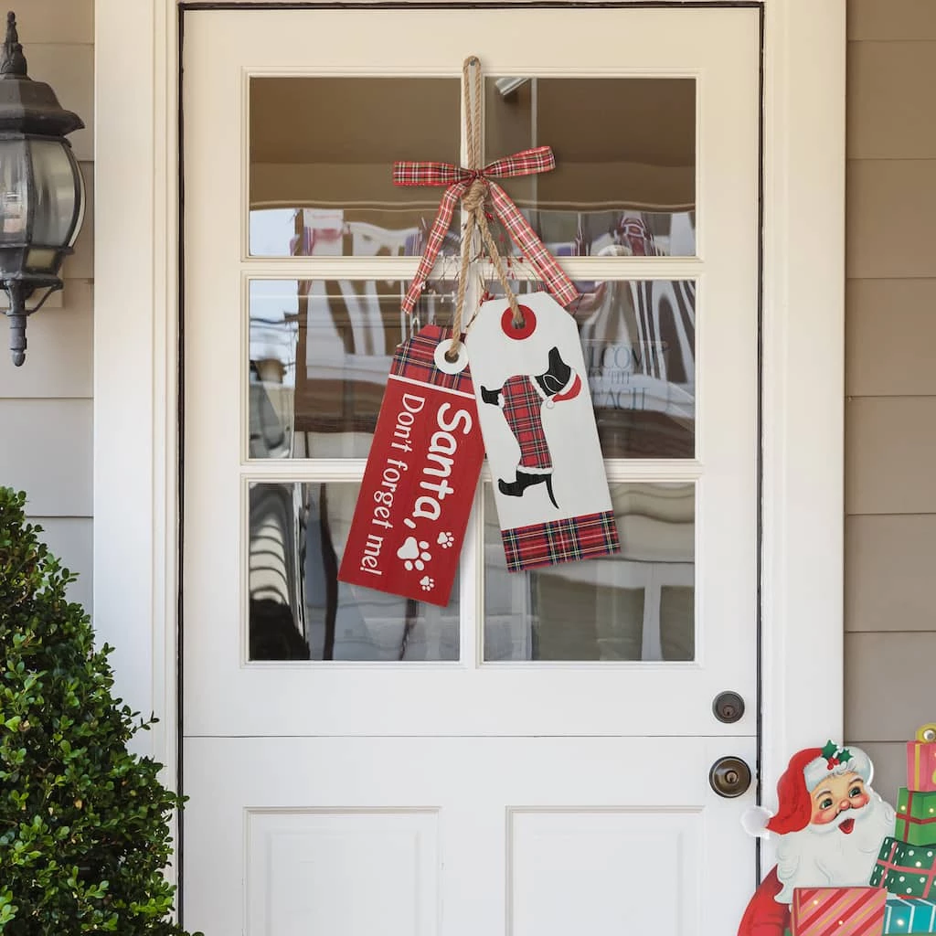 Deals βοΈ Glitzhome® 24'' Wooden π Christmas Pet Doorknob Hanging Décor π 4 Deals βοΈ Glitzhome® 24'' Wooden π Christmas Pet Doorknob Hanging Décor π - Image 2