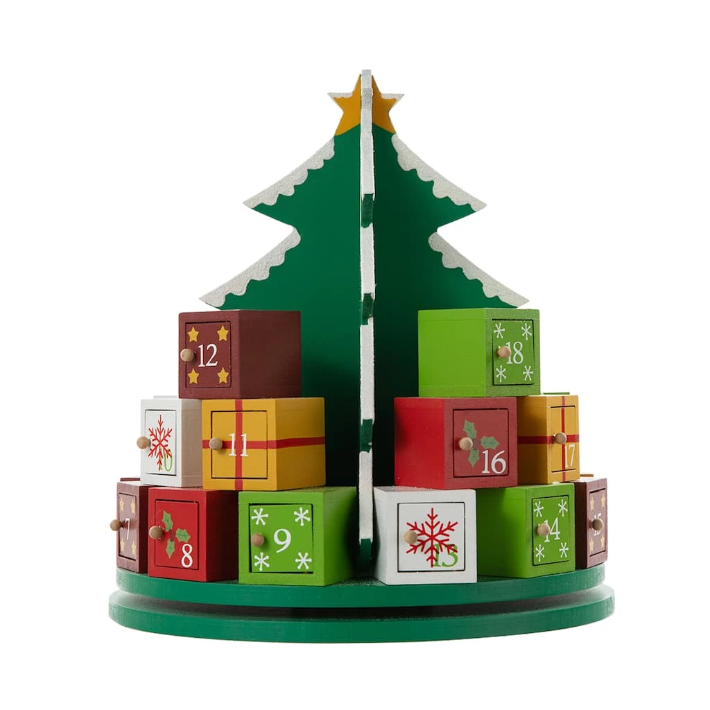 Hot Sale π Glitzhome® 10.5'' Wooden π Christmas Gift Box Tree Countdown Calendar Décor π 8 Hot Sale π Glitzhome® 10.5'' Wooden π Christmas Gift Box Tree Countdown Calendar Décor π - Image 6