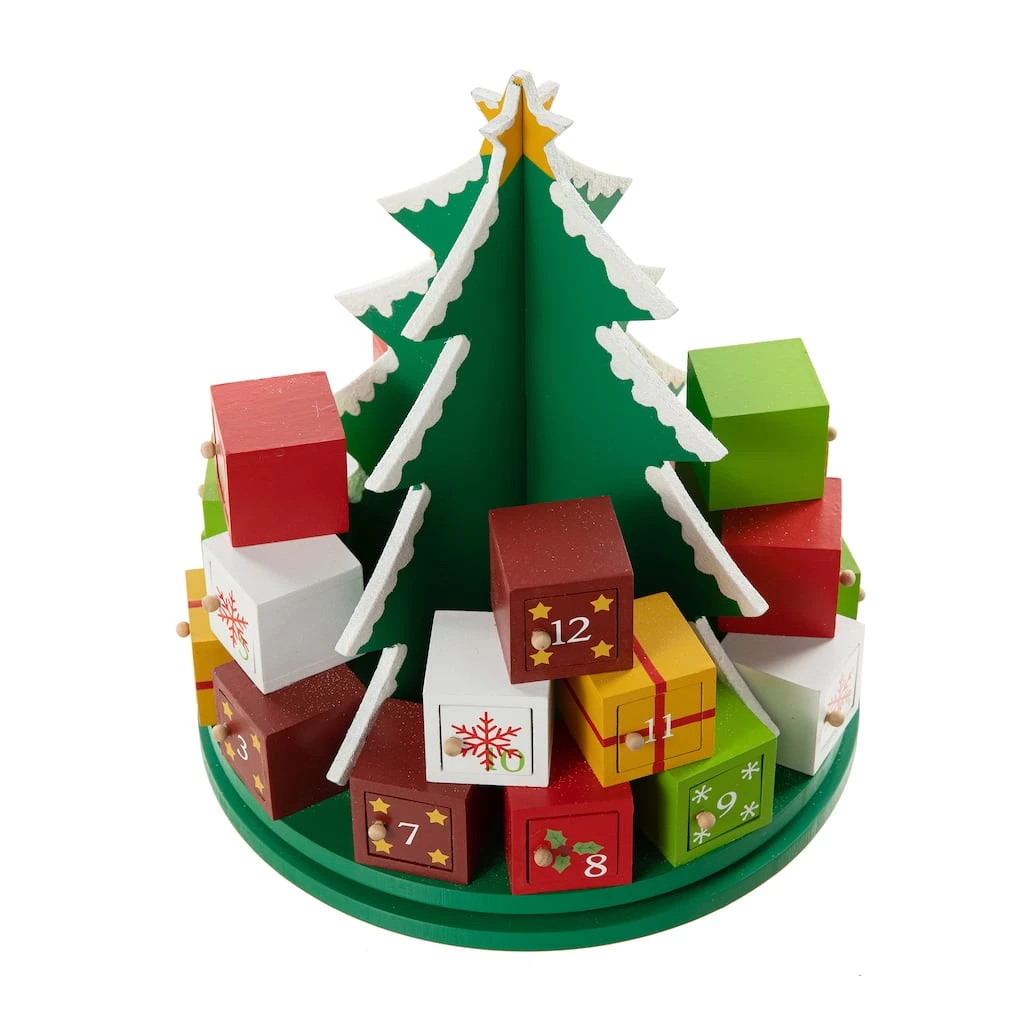 Hot Sale π Glitzhome® 10.5'' Wooden π Christmas Gift Box Tree Countdown Calendar Décor π 9 Hot Sale π Glitzhome® 10.5'' Wooden π Christmas Gift Box Tree Countdown Calendar Décor π - Image 7
