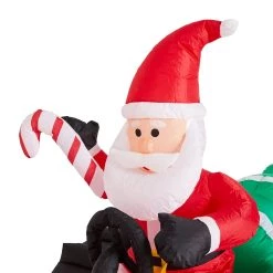 Hot Sale π Glitzhome® 11ft. Lighted Inflatable Santa on Tractor Décor π 17 Hot Sale π Glitzhome® 11ft. Lighted Inflatable Santa on Tractor Décor π -Glitzhome Sales D652359S 8