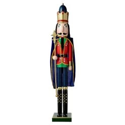 Wholesale 😉 Glitzhome® 3ft. Wooden 🎁 Christmas King Nutcracker 👍