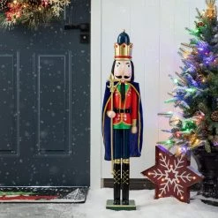 Wholesale 😉 Glitzhome® 3ft. Wooden 🎁 Christmas King Nutcracker 👍 -Glitzhome Sales D670512S 3