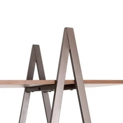 Flash Sale 😀 Glitzhome® Modern Industry Walnut 6ft. 5-Tier A Frame Etagere Bookshelf 🎁 -Glitzhome Sales D670842S 5