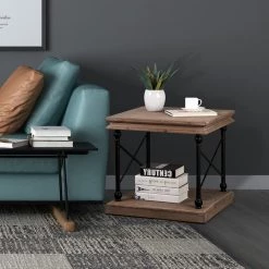 Best reviews of 🧨 Glitzhome® 23" French Vintage Antiqued finish Accent Table 🧨 -Glitzhome Sales D670847S 4