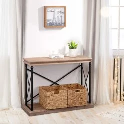 Coupon 💯 Glitzhome® 42" French Vintage Antiqued Finish Console Table 🔔 -Glitzhome Sales D670848S 3