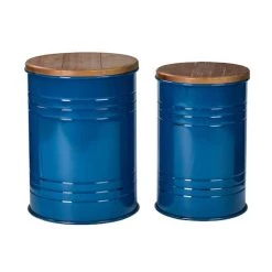 Hot Sale 💯 Glitzhome® Metal Storage Accent Table with Solid Wood Lid Set ❤️ 26 Hot Sale 💯 Glitzhome® Metal Storage Accent Table with Solid Wood Lid Set ❤️ -Glitzhome Sales D670856S 1