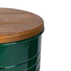 Hot Sale 💯 Glitzhome® Metal Storage Accent Table with Solid Wood Lid Set ❤️ 22 Hot Sale 💯 Glitzhome® Metal Storage Accent Table with Solid Wood Lid Set ❤️ -Glitzhome Sales D670859S 7