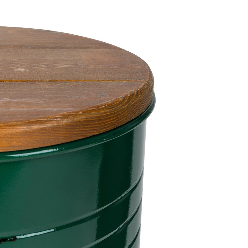 Hot Sale 💯 Glitzhome® Metal Storage Accent Table with Solid Wood Lid Set ❤️ 9 Hot Sale 💯 Glitzhome® Metal Storage Accent Table with Solid Wood Lid Set ❤️ - Image 7