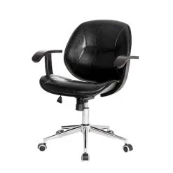 Best deal 🧨 Glitzhome® 38" Leatherette Gaslift Adjustable Swivel Office Chair 🧨 -Glitzhome Sales D670861S 1