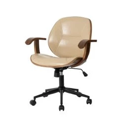Best deal 🧨 Glitzhome® 38" Leatherette Gaslift Adjustable Swivel Office Chair 🧨 -Glitzhome Sales D670862S 1 1